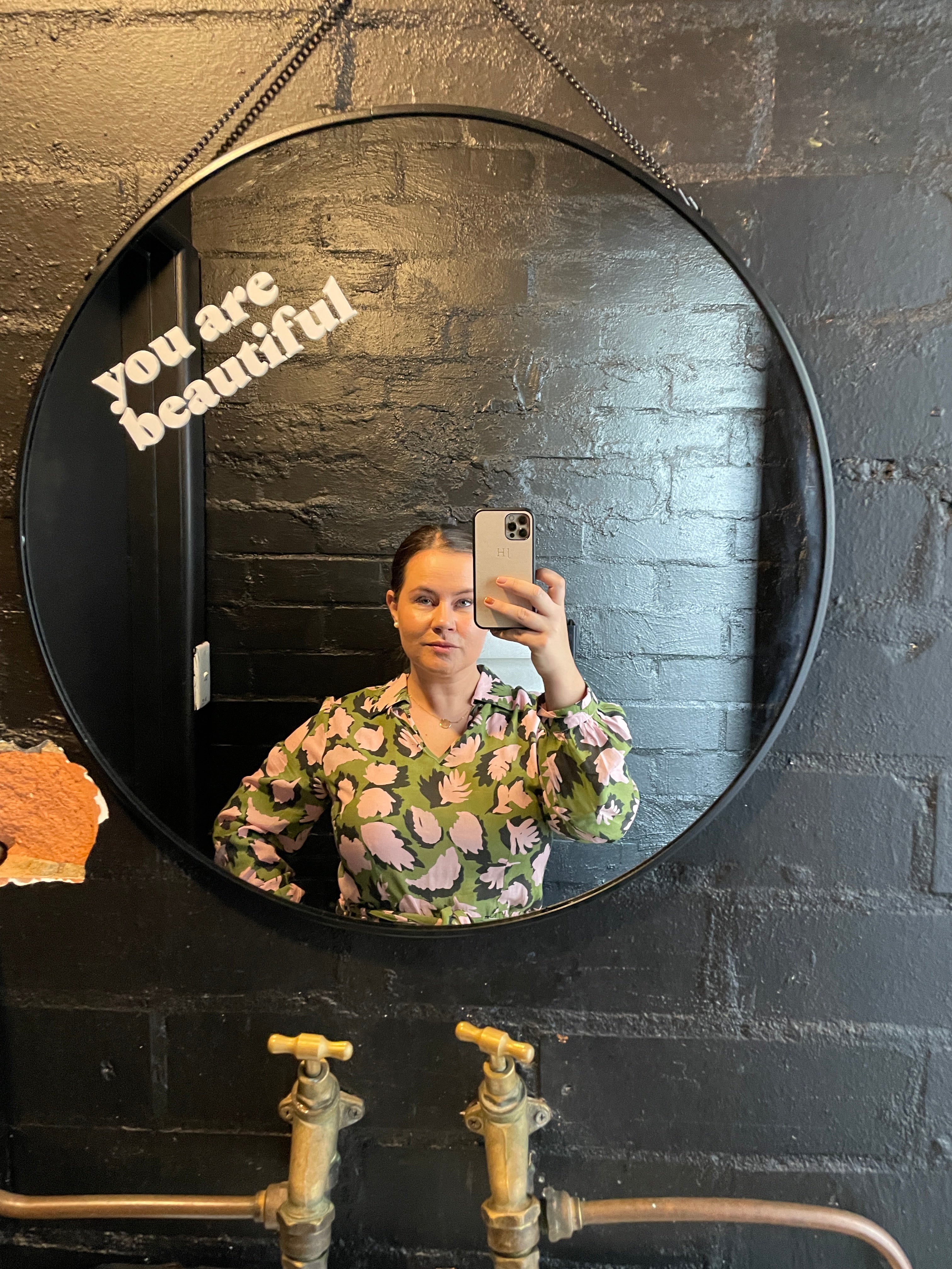 you are beautiful - Affirmation Mirror Sticker