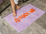 I’d Fuck Me Bath Mat - Lilac