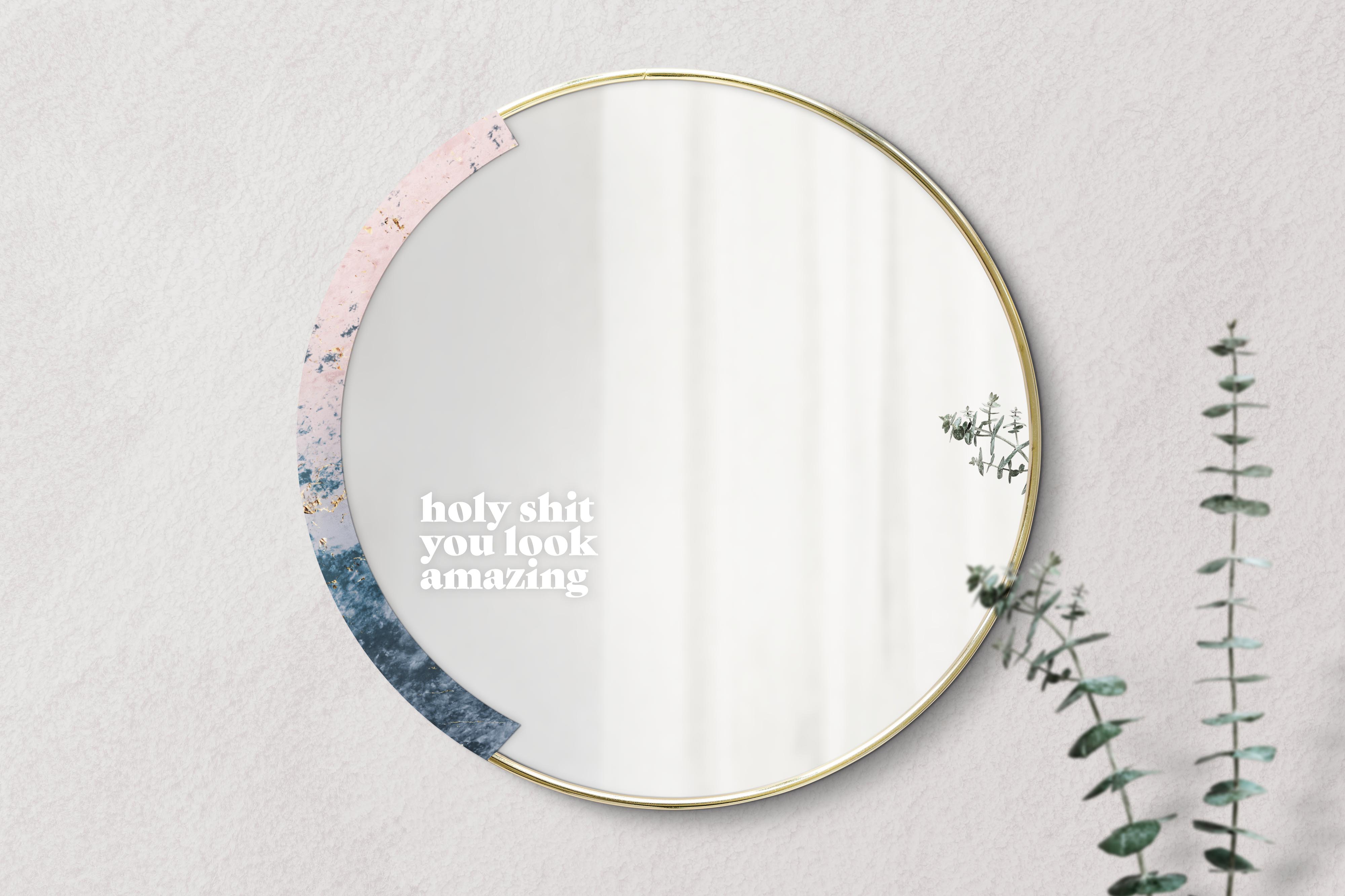 holy shit you look amazing - Affirmation Mirror Sticker