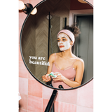 you are beautiful - Affirmation Mirror Sticker